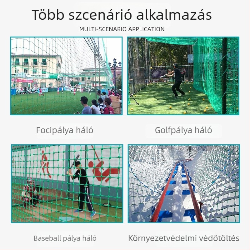 Kötött polietilén háló sportpályákhoz, golfhoz, farmokhoz és síközpontokhoz – védelem