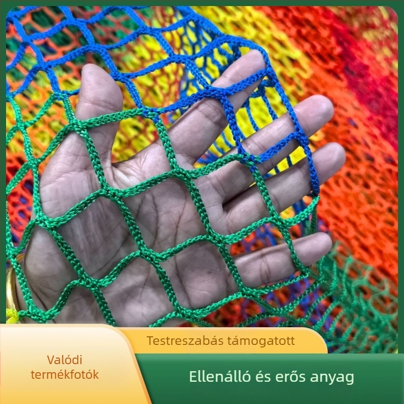 Stadionkerítés háló – Lu Zhan márkájú, többfunkciós periméterháló felső hálóval, asztalitenisz és tollaslabda izolációhoz, golflabda izolációhoz, kültéri röplabda háló.