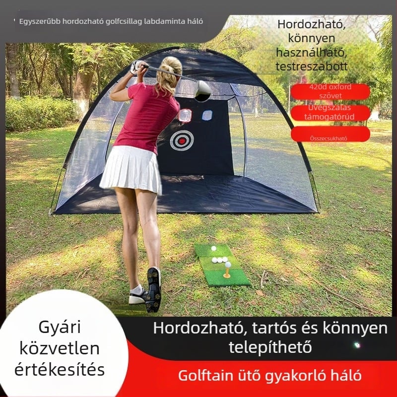Soaring golf edzés háló, beltéri és kültéri, poliészter szál, logó nyomtatás elérhető, testreszabható
