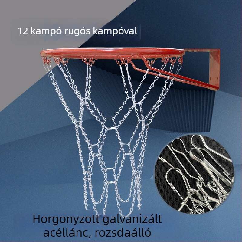 Acél kosárlabda palánk és gyűrű, M.Dunk, 680 g
