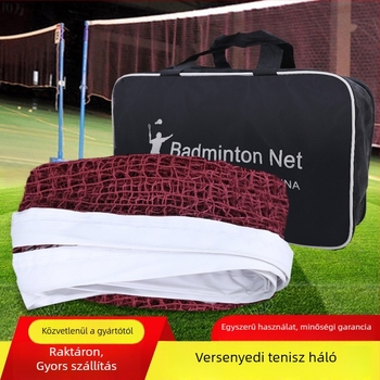 Badminton háló – hordozható, összecsukható, beltéri és kültéri használatra, versenyminőség; anyag: nylon/poliészter; Márka Xinhao