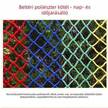 Jiahang Nylonháló dekorációs kötél a mennyezetre és falra, esés elleni védelem, beltéri és kültéri használat