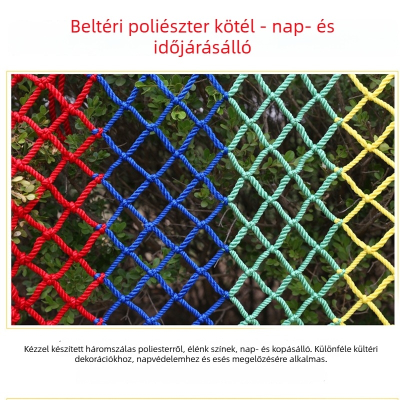 Jiahang Nylonháló dekorációs kötél a mennyezetre és falra, esés elleni védelem, beltéri és kültéri használat
