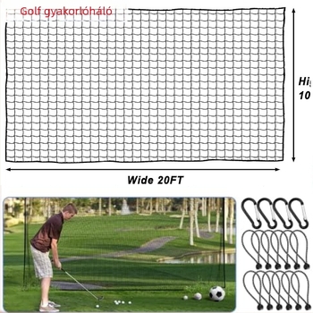 Golf-edzés háló – Masszív válaszfal háló golfhoz és baseballhez, DIY labdaháló