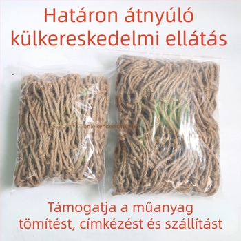 Kender kötél háló, retro dekoratív háló növények kapaszkodásához, lépcsőkorlát védőháló, mennyezeti háló, fotófal háló