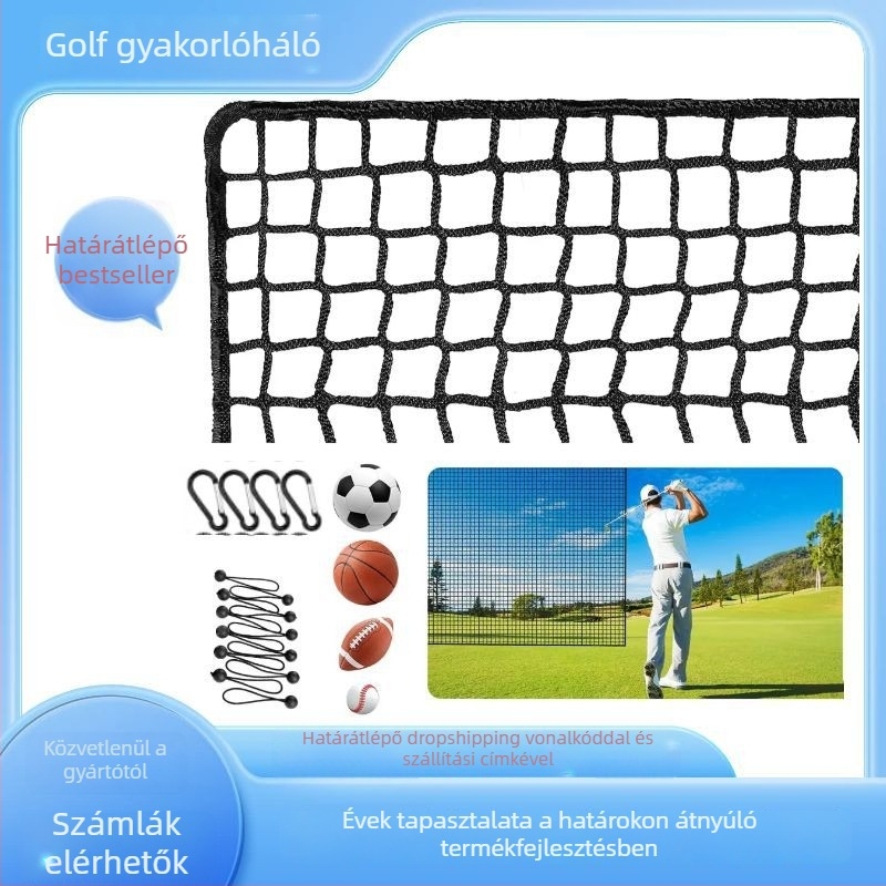 Golf edzés háló barrierrel, nehéz DIY labdaháló golfhoz és baseballhoz