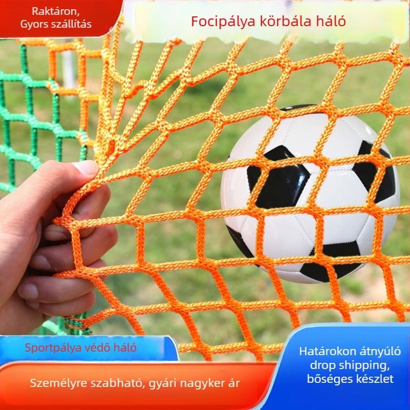 Kötés nélküli védőháló kültéri teniszpályához, PE anyag, modell 0023, kerítés funkció, testreszabható