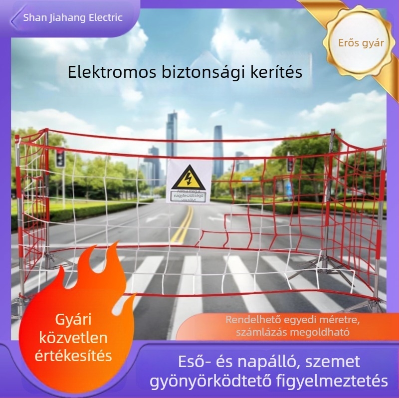 Építési terület biztonsági háló izoláló hálóval a védelemért