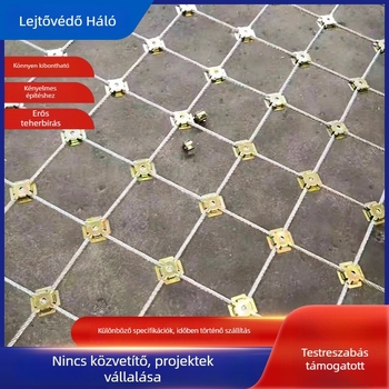Aktív és passzív lejtővédő háló SNS rugalmas kötélhálózattal – hegyi lejtő védelme, kőzetek zuhanása elleni biztonsági háló, acélsodronyos háló