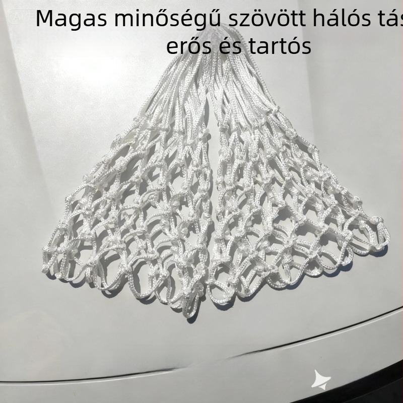 Kézzel készített, szőtt kosárlabda háló vastagított nehéz terhelésű gyűrűvel | Anyag: 159343030 | Testreszabható: Igen | Alkalmazások: Kosárlabda, Fitnesz felszerelés