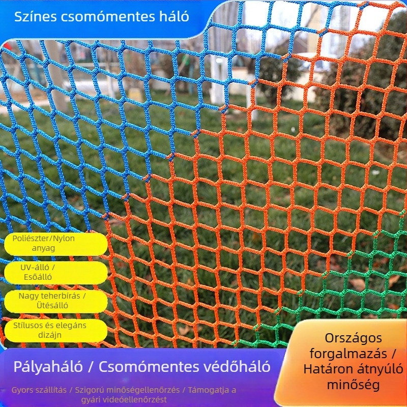 Drónvédő háló sportpályákhoz, kosárlabda pályák felső hálója, síüdülő kerítés, elválasztó háló badmintonhoz és asztaliteniszhez
