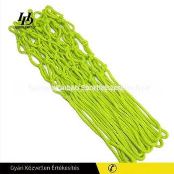 Fénylő kosárpalánk háló - Nylon, 65 g, Testreszabás elérhető, Alkalmas pályákra és különböző labdajátékokra