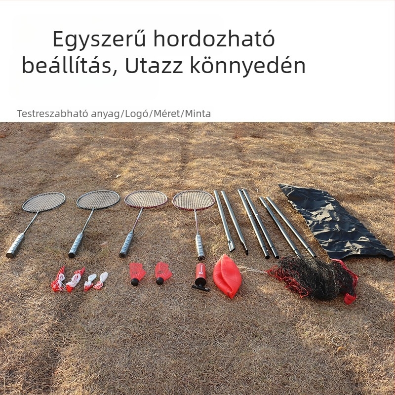 Badminton/Röplabda hálóoszlop – hordozható, kültéri, testre szabható, Jianghui márka (Kategória: Badminton post; Hordozható; Testreszabható; Márka: Jianghui)