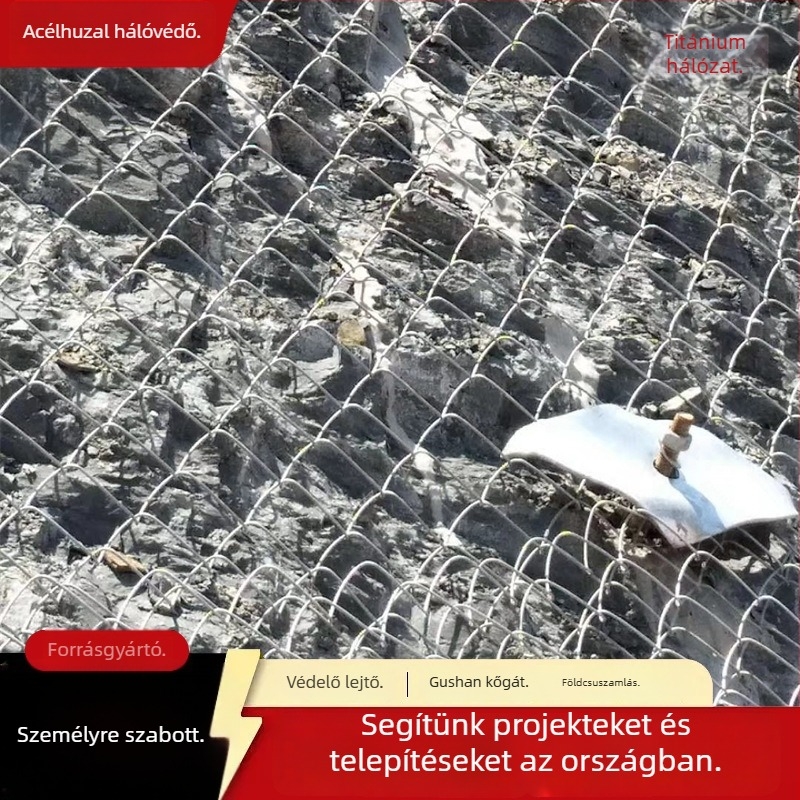 Peiling Acélhuzalos védőháló lejtőkhöz – rugalmas megerősítés a lejtők védelméért és növények kapaszkodásáért