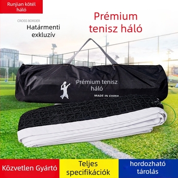 Tenisz háló - poliészter; lábvolleyhez; Runjian márka; teniszoszlop