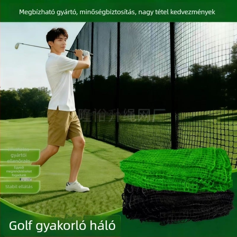 Golf edzőháló ütés-kiválasztó ketrec — Polietilén/Poliészter, beltéri és kültéri használatra, logó nyomtatás és testreszabás