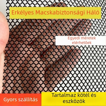 Erkélyvédő háló ablakhoz, kis lyukakkal történő tömítés, macska-biztonság, esés elleni védelem, lopás elleni védelem – Chen qian