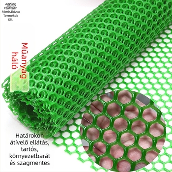 Műanyag erkélyvédő háló baromfi számára, csirke- és ludtenyésztéshez, esés elleni biztonsági háló