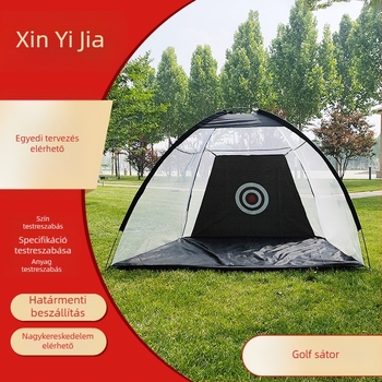 Kültéri golf gyakorló háló – Xin Yijia, poliészter háló + Oxford vászon + üvegszál, ütésre és edzésre szolgáló háló labdagyűjtővel, testreszabás elérhető