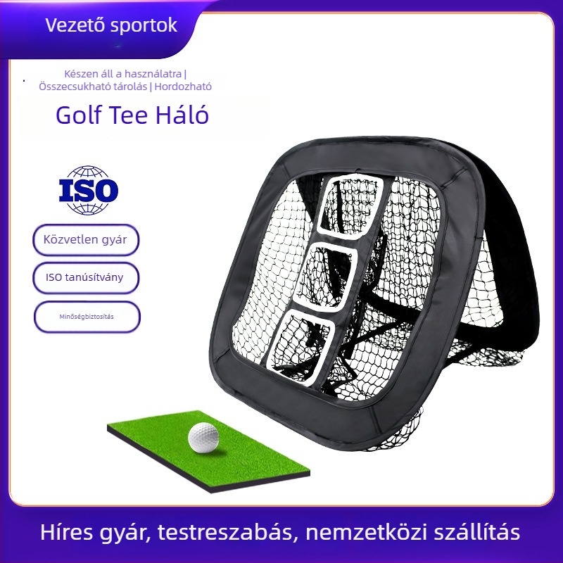 LH 0096 Golf edzőháló, poliészter, beltéri használat, kétoldalas
