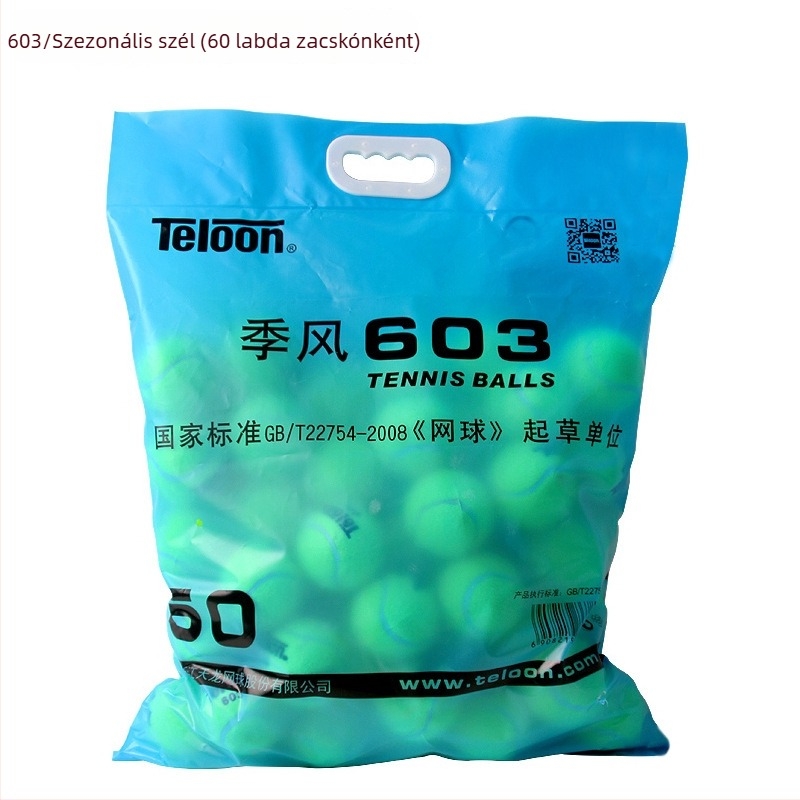 Tianlong 603 haladó edzés teniszzlabdák, gumiból, Zhejiang eredetű, 60 darab csomagban