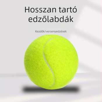 Professzionális teniszlabdák fiatalok számára edzésre és versenyre; nagy rugalmasság, tartós szerkezet gumiból és kémiai rostokból; logó nyomtatás elérhető.