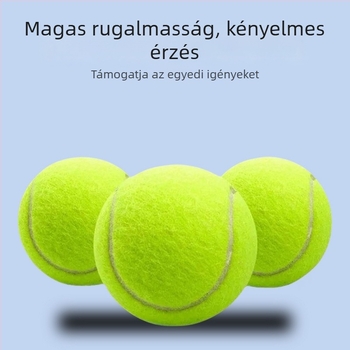 Professzionális teniszlabdák fiatalok számára edzésre és versenyre; nagy rugalmasság, tartós szerkezet gumiból és kémiai rostokból; logó nyomtatás elérhető.