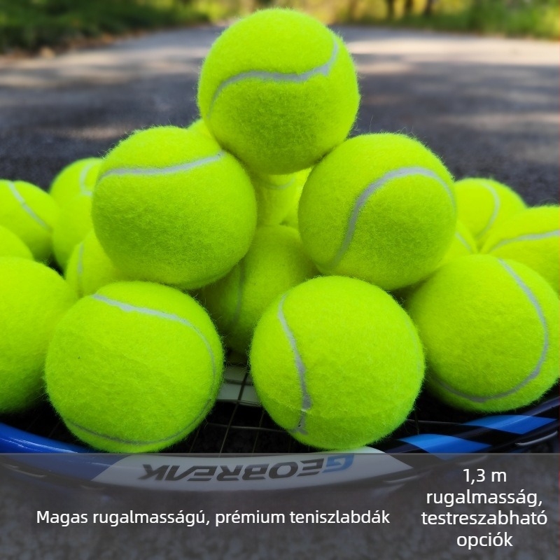 Tanuló teniszgolyó kezdőknek – magas rugalmasság, tartós gumi – nyomtatott logó, testreszabás elérhető – Mingyi Brothers