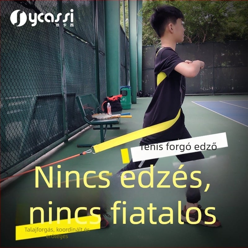 Tenisz tréner topspin forgással, hordozható, egyéni edzés a szervára és ütésekhez (Anyag: kémiai szál; Alkalmazható területek: asztalitenisz, más labdajátékok; Kategória: Tenisz)