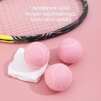 Tenisz edzőlabda készlet – 2 db-os, beltéri/kültéri többpályás használatra (anyag: kémiai rost; edzőlabda; tenisz)