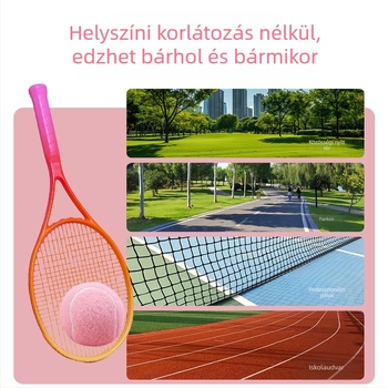 Tenisz edzőlabda készlet – 2 db-os, beltéri/kültéri többpályás használatra (anyag: kémiai rost; edzőlabda; tenisz)