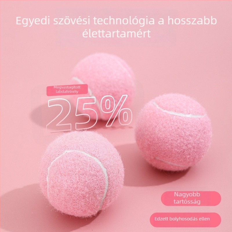 Tenisz edzőlabda készlet – 2 db-os, beltéri/kültéri többpályás használatra (anyag: kémiai rost; edzőlabda; tenisz)