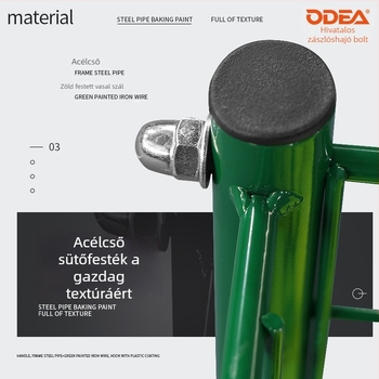 Odea összecsukható, hordozható rozsdamentes acél teniszedző keret, labdagyűjtő keret, 260 darabos készlet