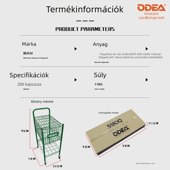 Odea összecsukható, hordozható rozsdamentes acél teniszedző keret, labdagyűjtő keret, 260 darabos készlet