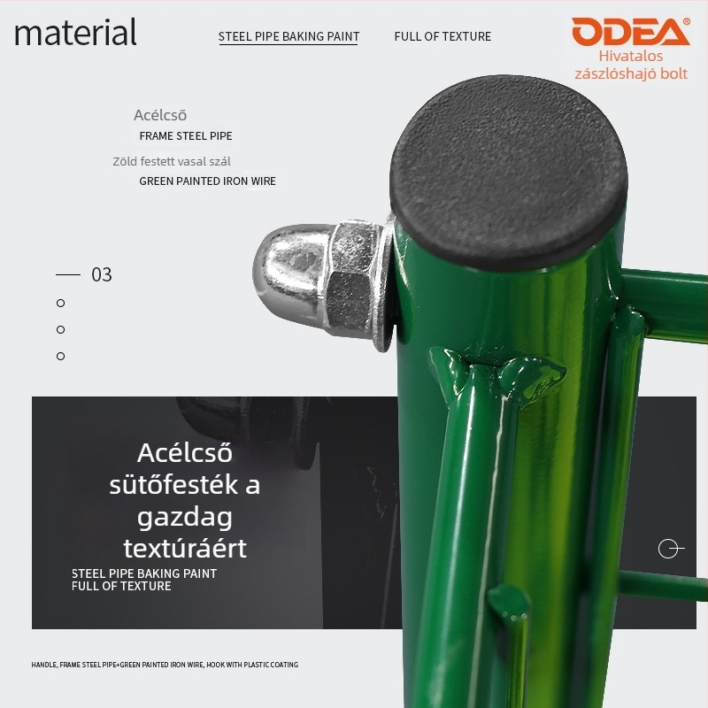 Odea összecsukható, hordozható rozsdamentes acél teniszedző keret, labdagyűjtő keret, 260 darabos készlet