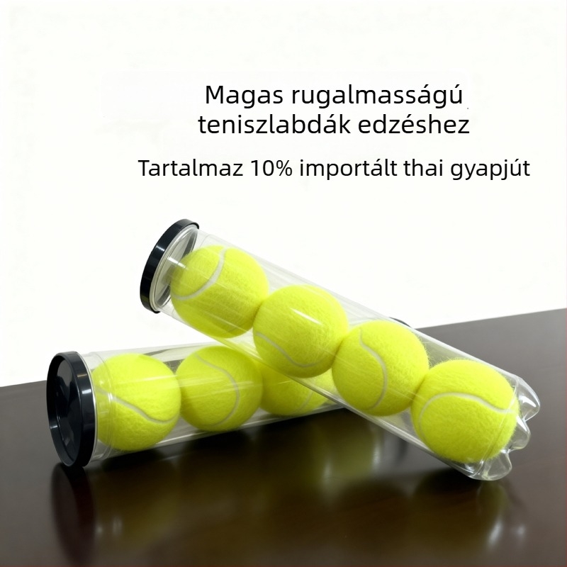 Tenisz edzéslabda, gumi, egyedi logó nyomtatás, testreszabás, termékkód 058, Yiwu