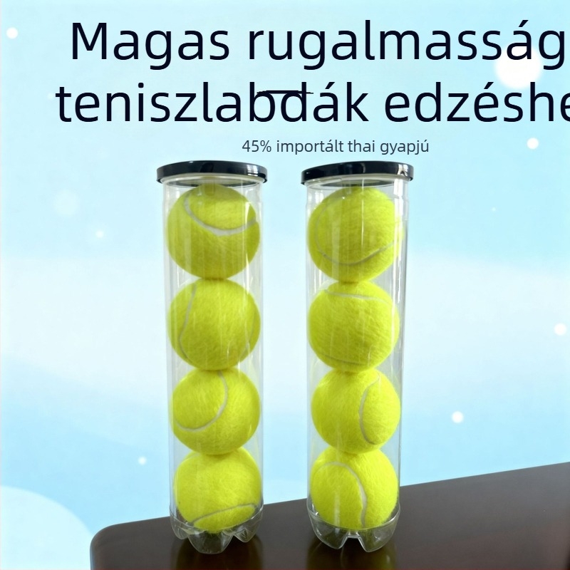 Tenisz edzéslabda, gumi, egyedi logó nyomtatás, testreszabás, termékkód 058, Yiwu
