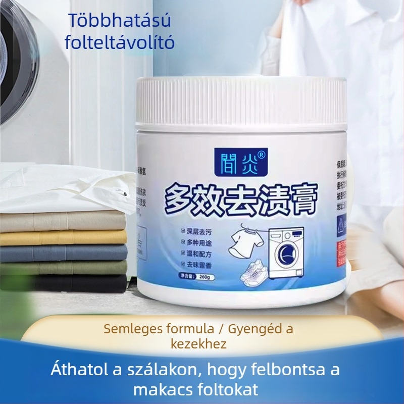 Többfunkciós folteltávolító krém ruhákhoz és fehér/hálós cipőkhöz, 260 g