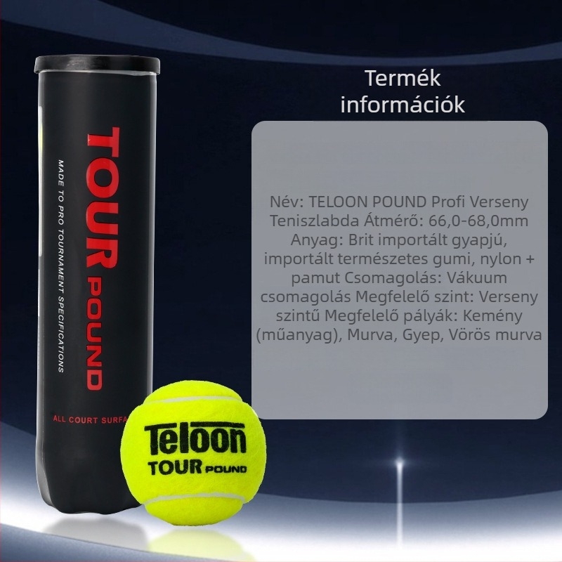 Tianlong Edzés Teniszlabdák — Magas rugalmasság, Magas visszapattanás, Tartós gumi, 4 darabos készlet