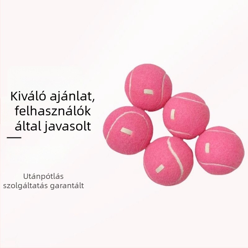 Tenisz edzőlabda, gumiból készült, logó nyomtatás elérhető, alkalmas badmintonra és tenisze, egyedi edzéslabda