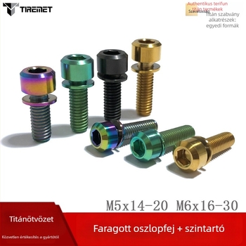 TRM Titánötvözetű kerékpár fékcsavarok alátétekkel, CNC-megmunkált