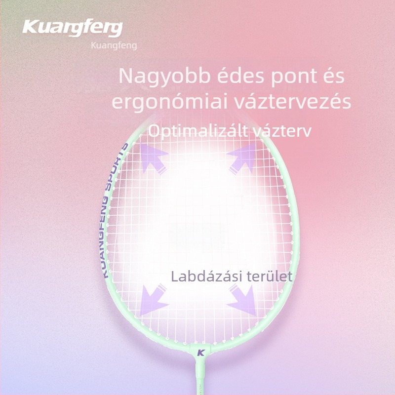 Gale tollaslabdaütő – K1314, vasötvözet keret, 75–79 g tömeg, G5 fogás, nylon húrok, kettős használatra edzésre és versenyre
