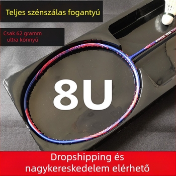 Meters szénszálas tollasütő, ultrakönnyű, tömeg 75–79 g, nyél G5, egyenes nyelet