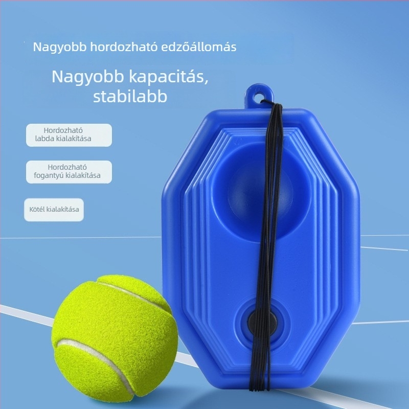 Teniszütő gyerekeknek – alumínium ötvözet keret, nylon húrok, súly 90–94 g, visszajátszó edzőalap