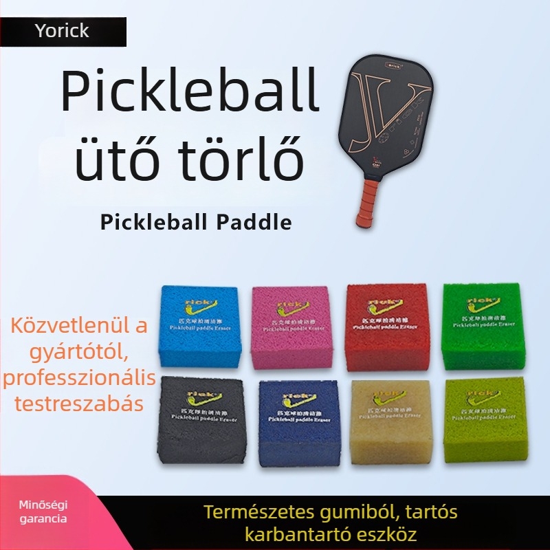 Racket gumis tisztító logóval – testreszabható teniszhez