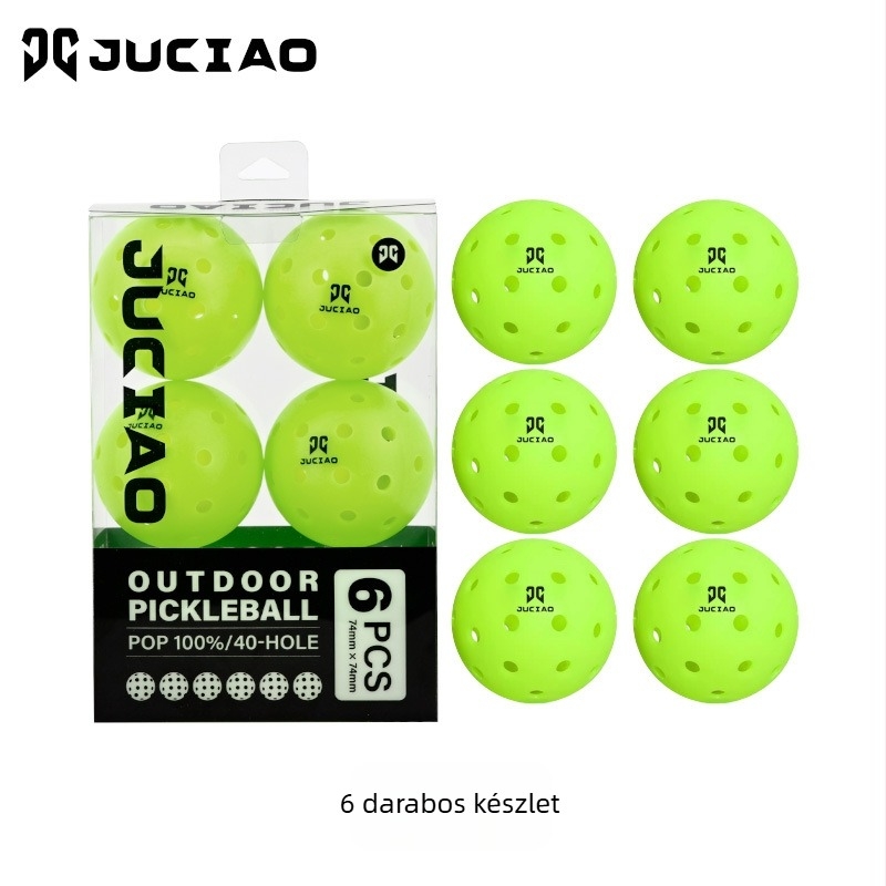 PVC pickleball labda, forgó-formázás és injekciós formázás, belső vagy külső használatra, márka Juciao