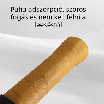 Valódi bőr fogáscsík pickleball és badminton ütőkhöz, izzadságot felszívó, csúszásmentes, ütéscsillapító.
