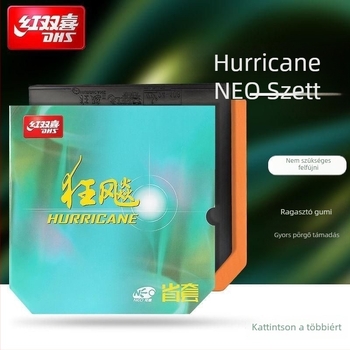 Double Happiness NEO fordított ragasztó asztalitenisz gumik, 3 részes készlet