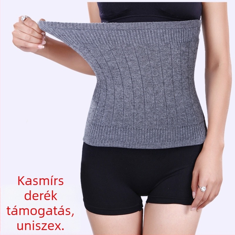 Deréktáji védőöv | Pamut-kasmír keverék, őszi–téli melegítés | Felnőttek | Derék védelem