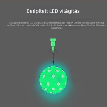 40 lyukú pickleball labda, módosított TPE, 30 g